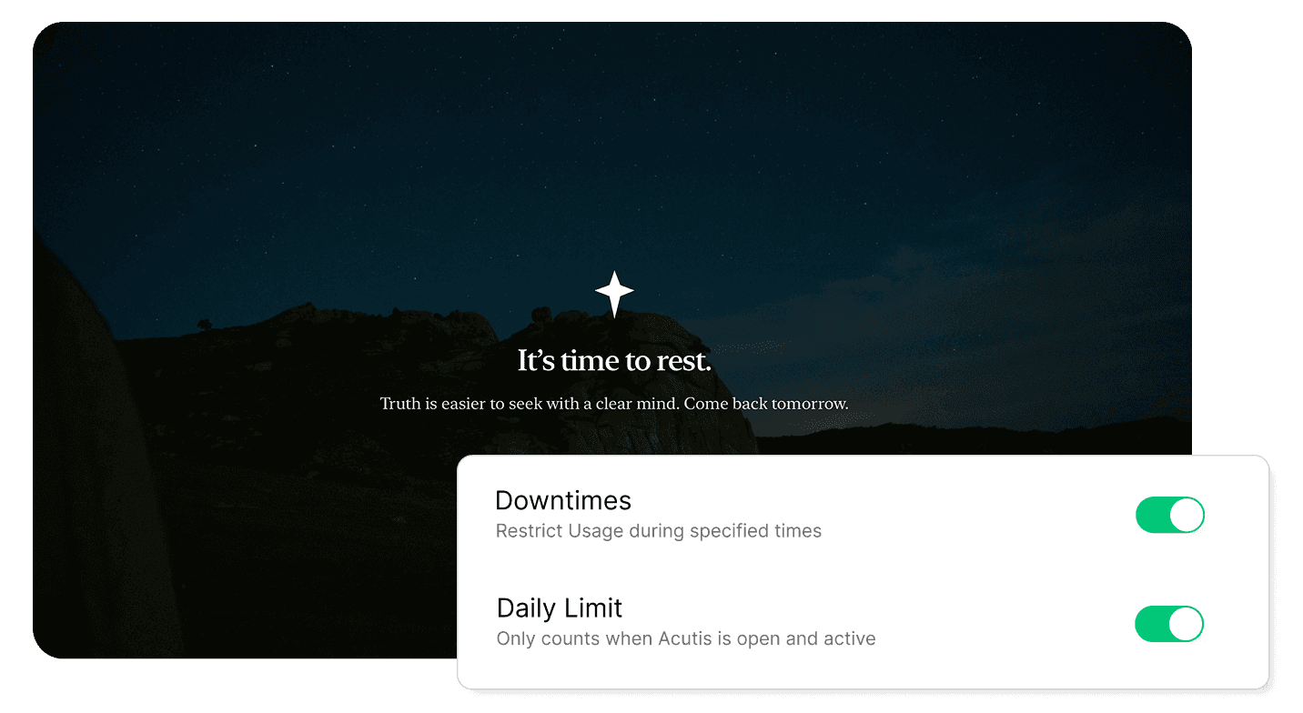 Acutis time limits controls