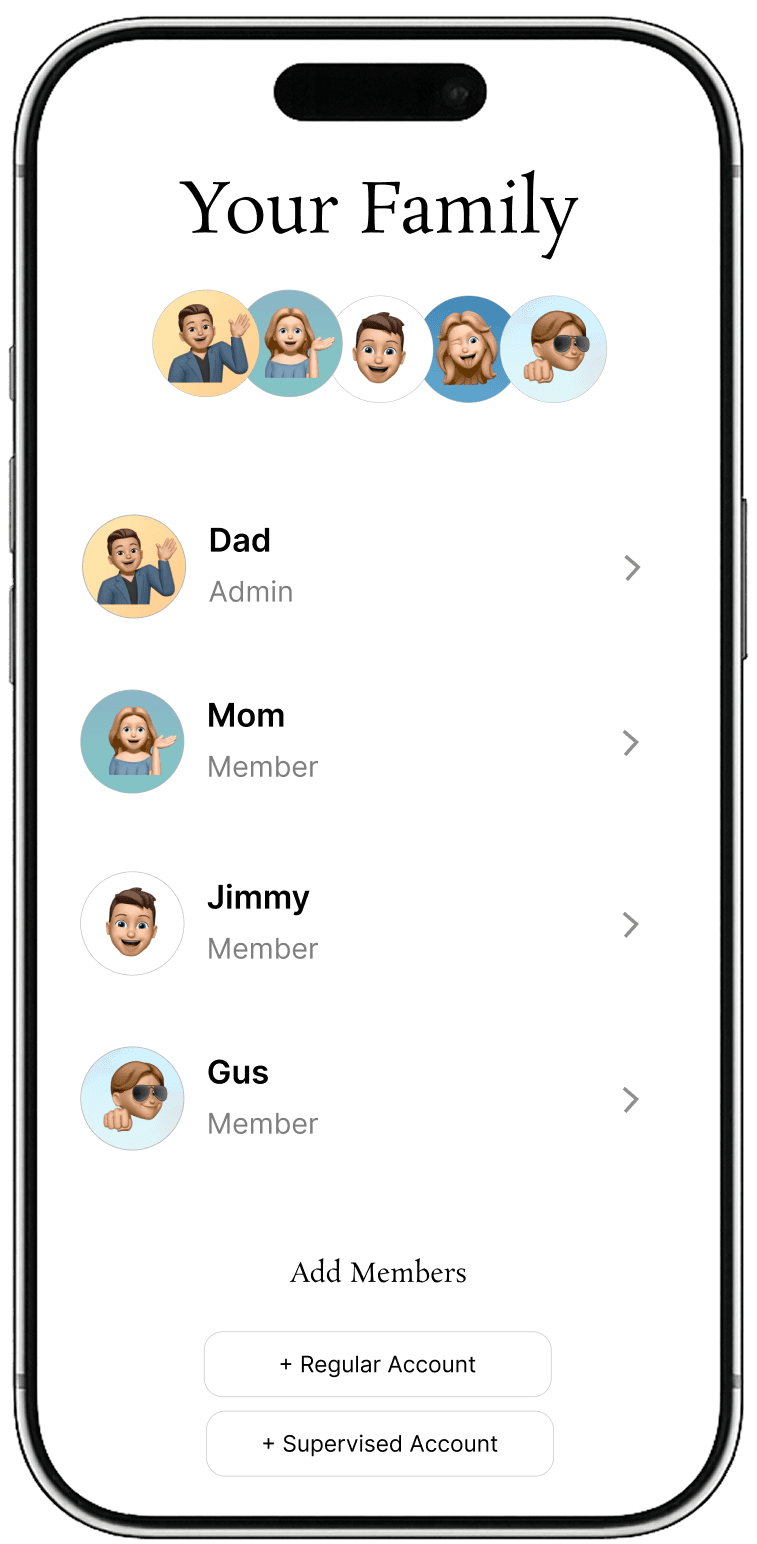 Acutis family section screenshot